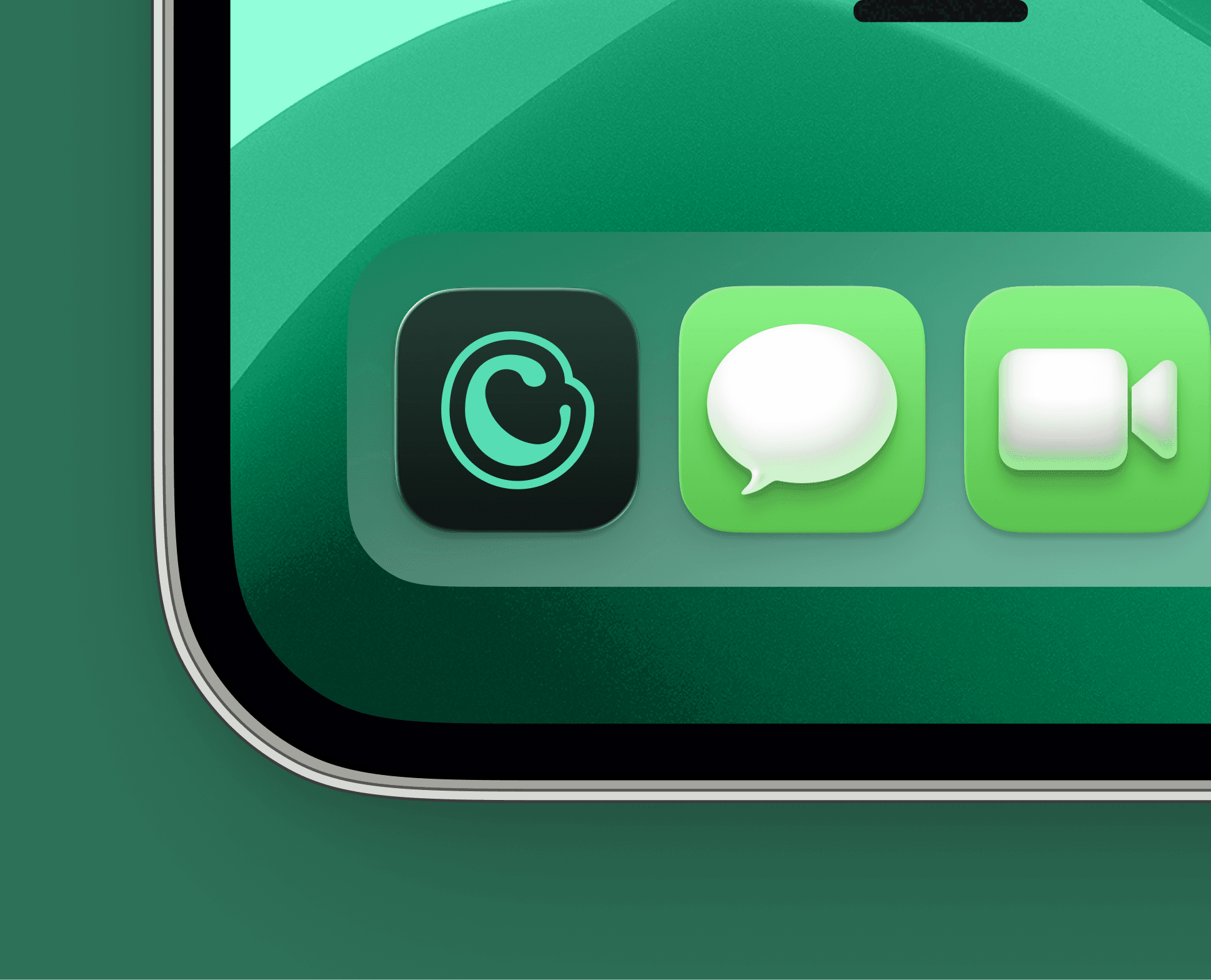 The Candid Life app icon in the dock on a phone home screen